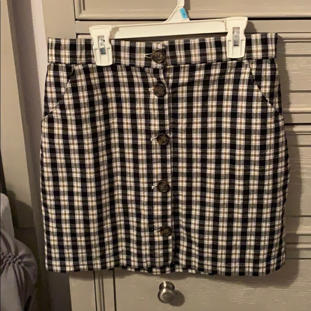 plaid skirt